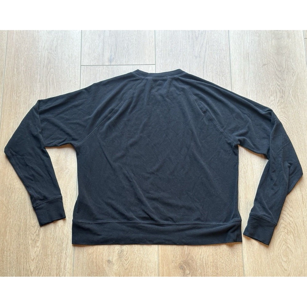 James Perse Super Soft‎ Touch Sueded Pullover Black Size 0 - WMSS3297